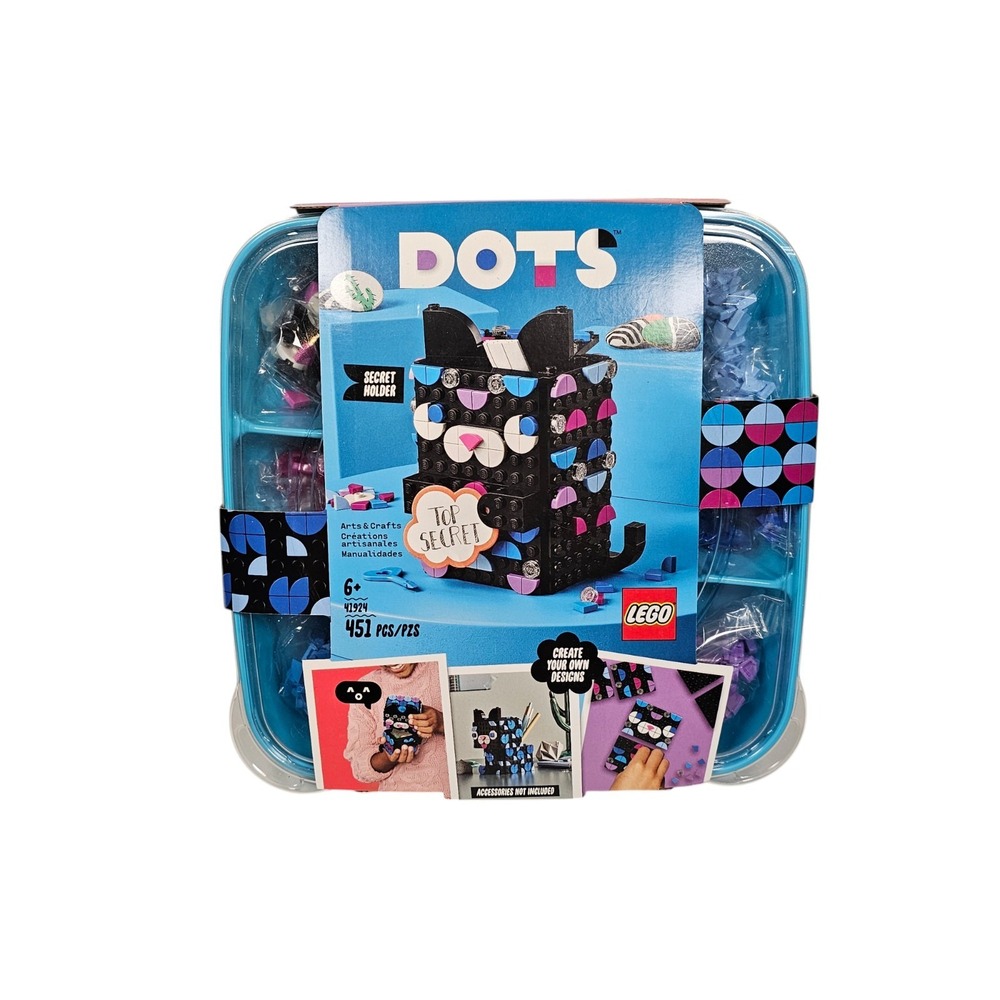 LEGO DOTS Secret Holder (41924) DIY Craft Kit‎ Black Cat Kitten Pencil Holder
